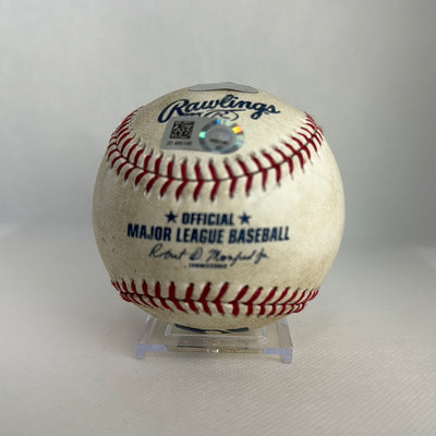 Aaron Judge MLB Game Used From Rookie Home Run Record Game Foul 09/30/17