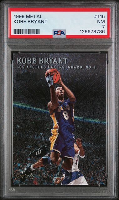 Kobe Bryant 1999 Metal #115 PSA 7