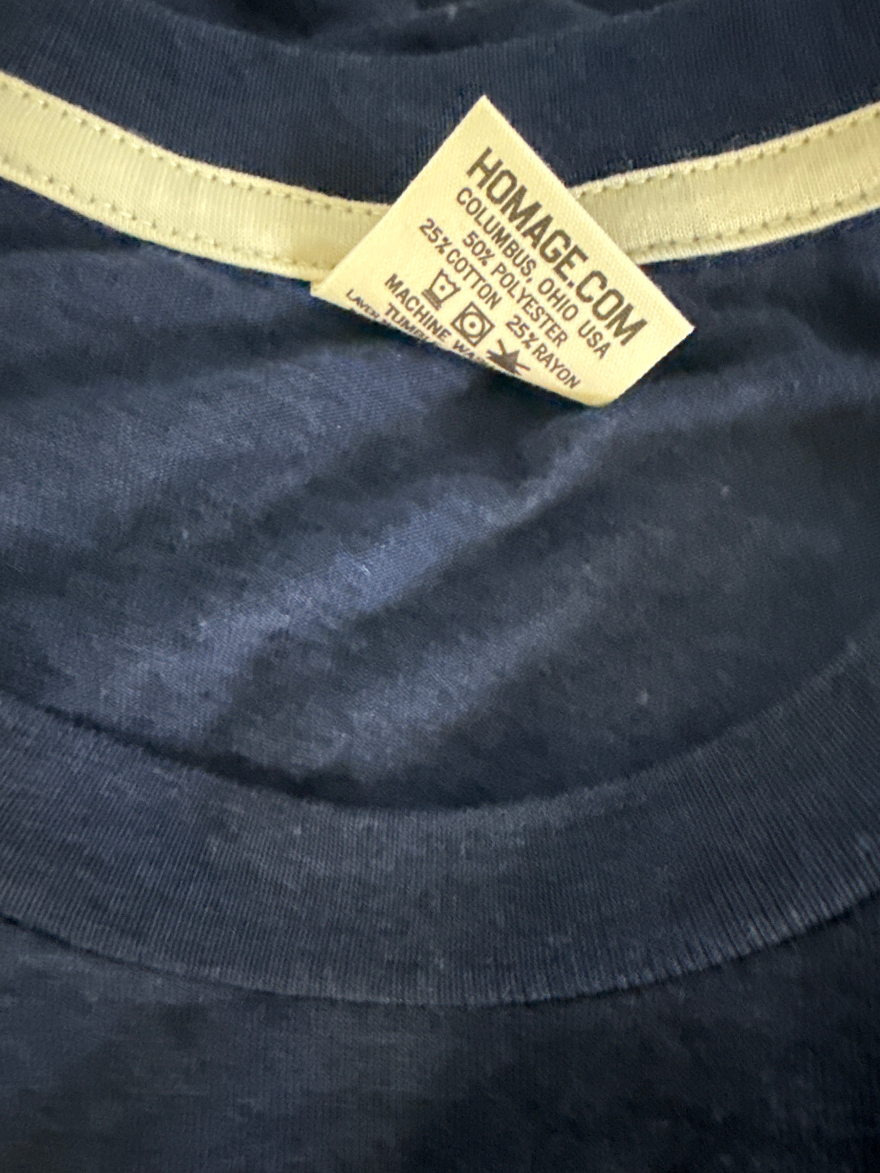 Piece of the Game Navy Blue Homage T-Shirt / Topps 1981 Homage T-Shirt Blue