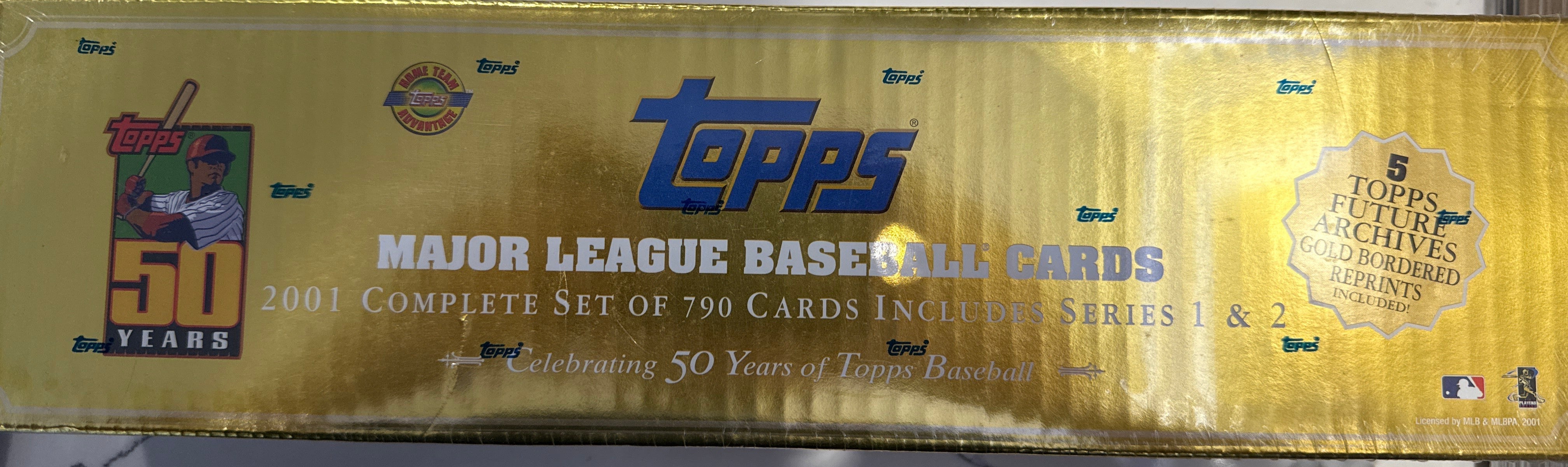 2001 Topps MLB Complete Set Series 1 & 2 w/ 790 Cards - 50th Anniversary