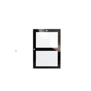 Two Card Screwdown Holder - 35 PT. Black Border