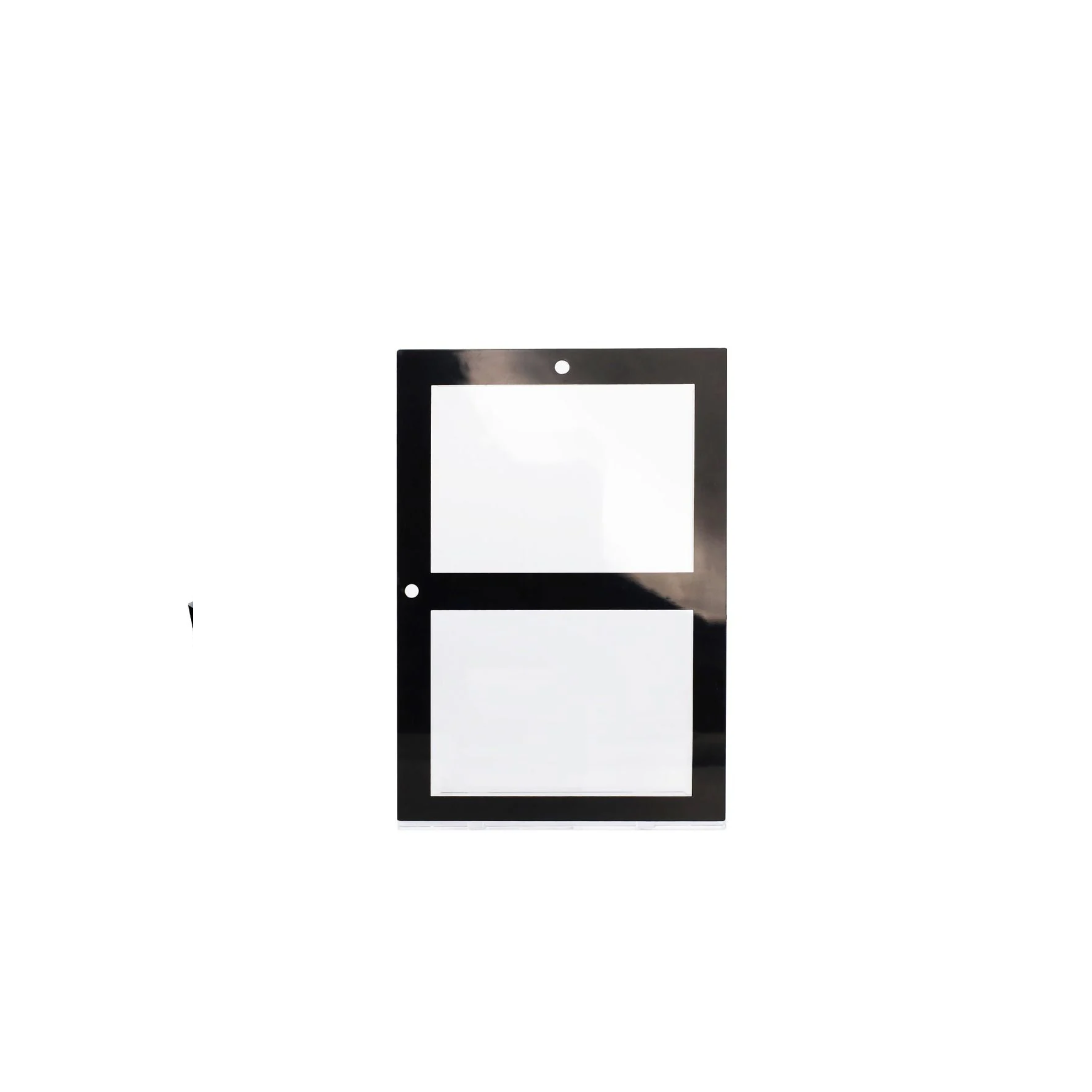 Two Card Screwdown Holder - 35 PT. Black Border