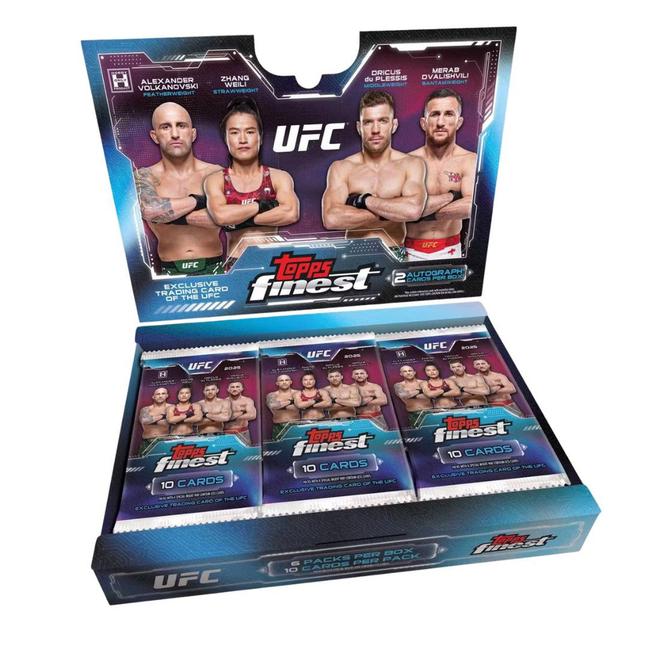 2025 Topps UFC Finest Hobby 8 Box Case