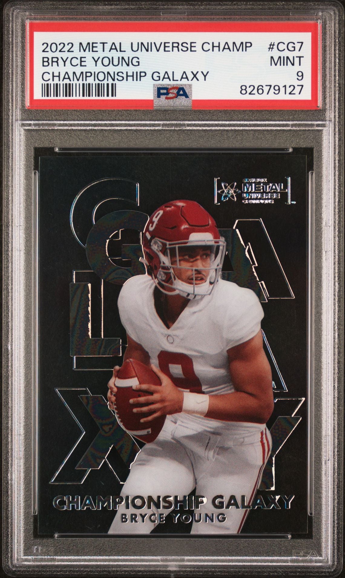 Bryce Young 2022 Metal Universe Champions Championship Galaxy PSA 9