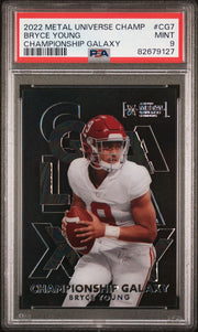Bryce Young 2022 Metal Universe Champions Championship Galaxy PSA 9