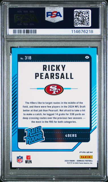 Ricky Pearsall 2024 Donruss Optic Preview Red Pandora PSA 10