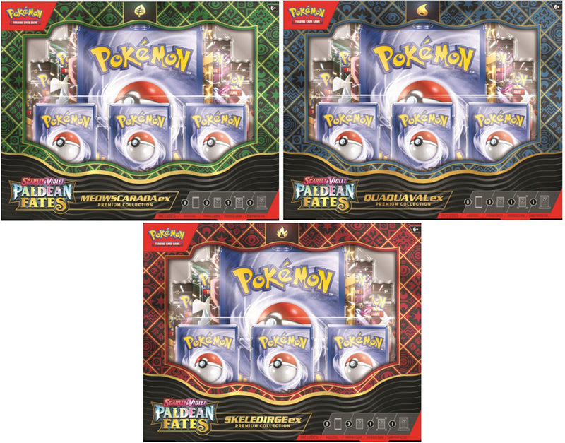 Pokemon Scarlet & Violet Paldean Fates EX Premium Collection Box - 6 Box Case