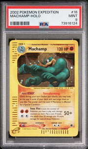 Machamp 2002 Pokémon Expedition Holo #16/165 PSA 9
