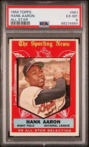 Hank Aaron 1959 Topps All Star #561 PSA 6