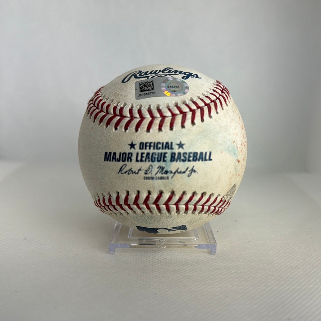 Shohei Ohtani MLB Game Used Single Career Hit 68 09/05/18