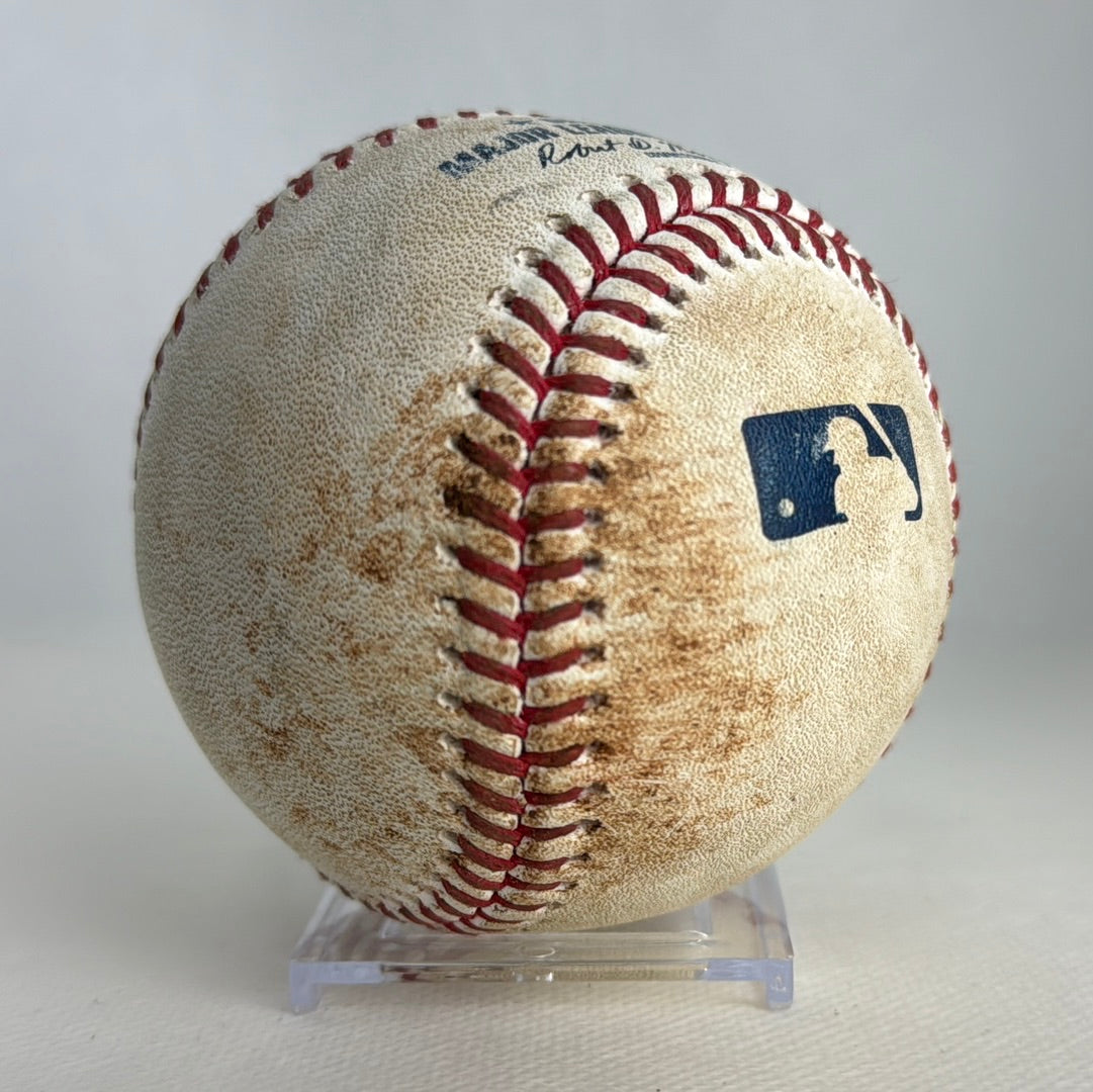 Wander Franco MLB Game Used Flyout From 43 Game On Base Streak 08/24/21