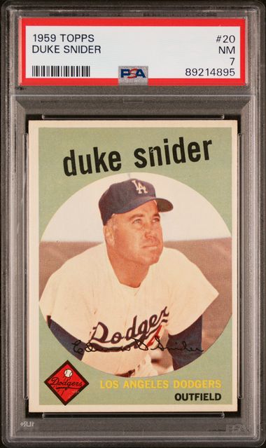 Duke Snider 1959 Topps #20 PSA 7