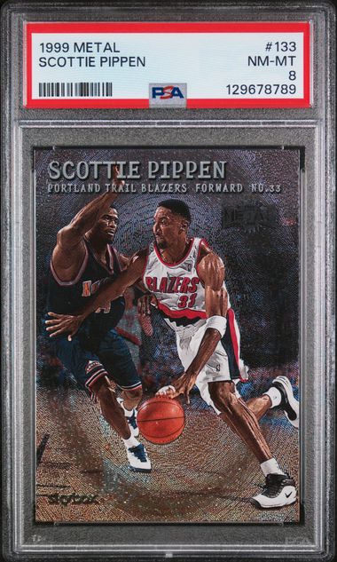Scottie Pippen 1999 Metal #113 PSA 8