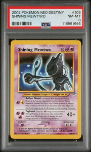 Shining Mewtwo 2002 Pokemon Neo Destiny #109/105 PSA 8