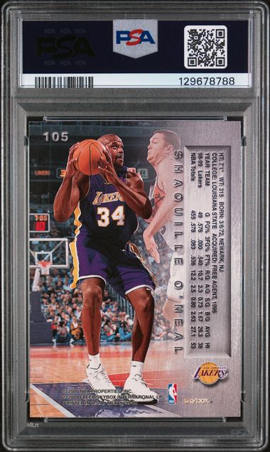 Shaquille O'Neal 1999 Metal #105 PSA 9