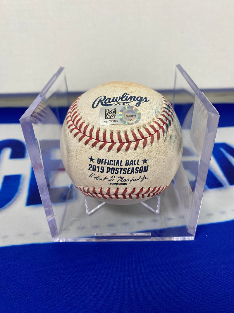 Cody Bellinger MLB Game Used Single From 2019 NLDS Playoff Hit 21 10/06/19
