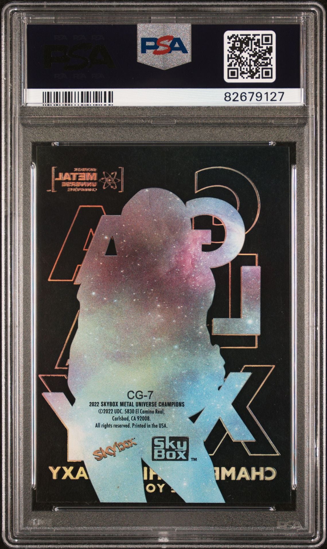 Bryce Young 2022 Metal Universe Champions Championship Galaxy PSA 9