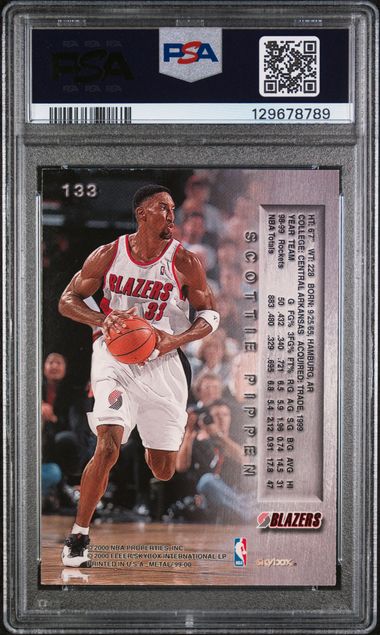 Scottie Pippen 1999 Metal #113 PSA 8