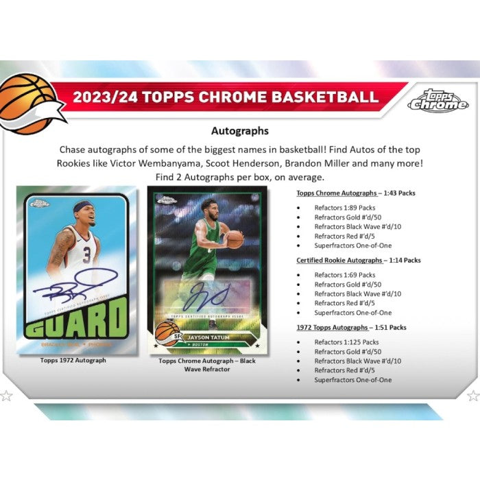 2023-24 Topps Chrome Basketball Mega Box