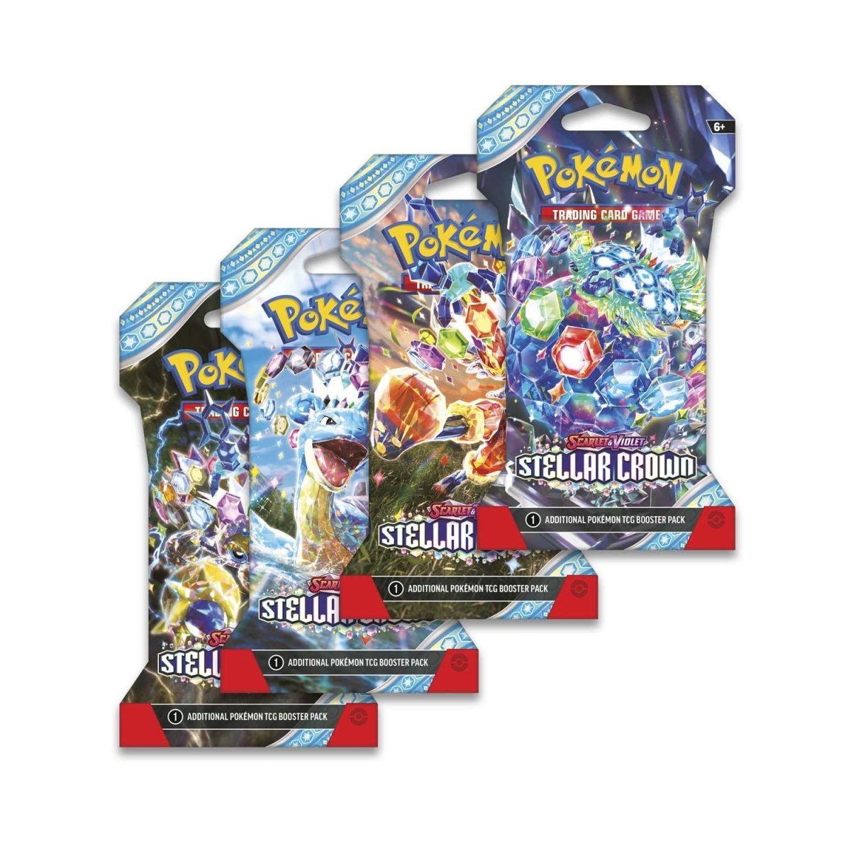 Pokémon Scarlet & Violet Stellar Crown Sleeved Booster 144-Pack Case