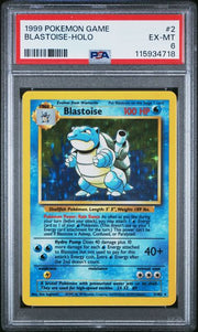Blastoise Pokemon 1999 Holo PSA 6