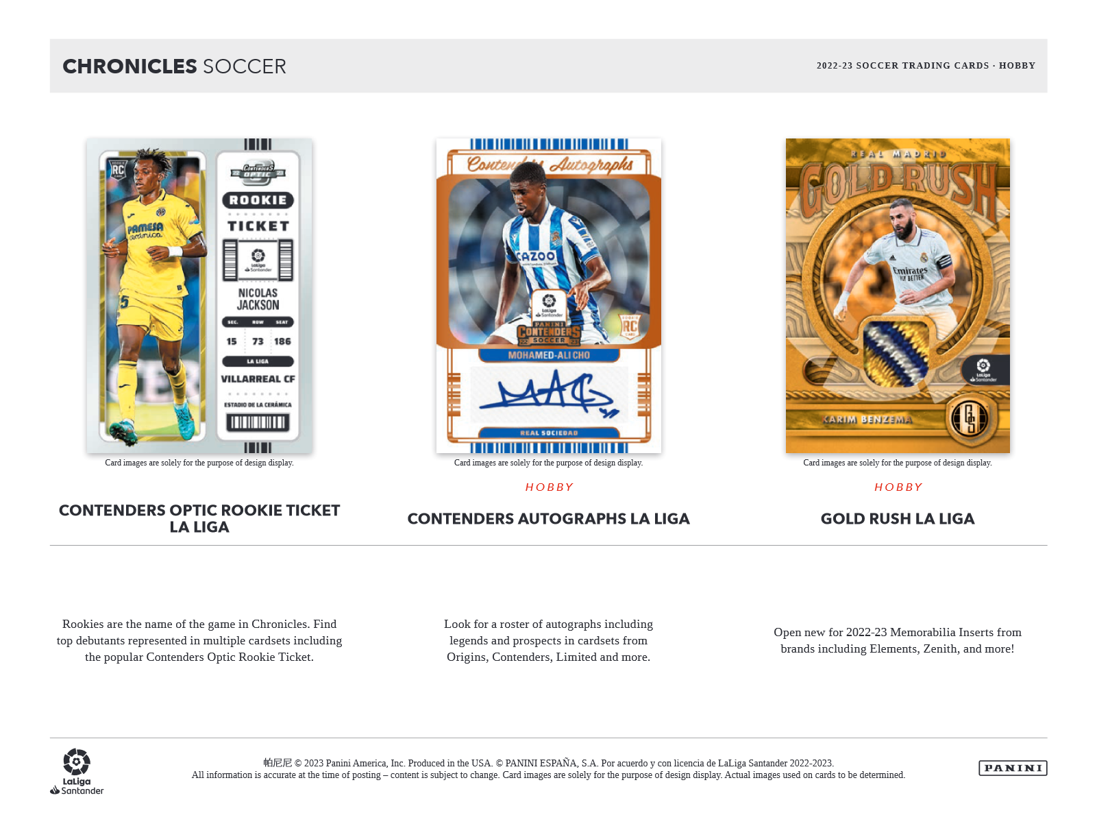 2022-23 Panini Chronicles Soccer Hobby 12 Box Case