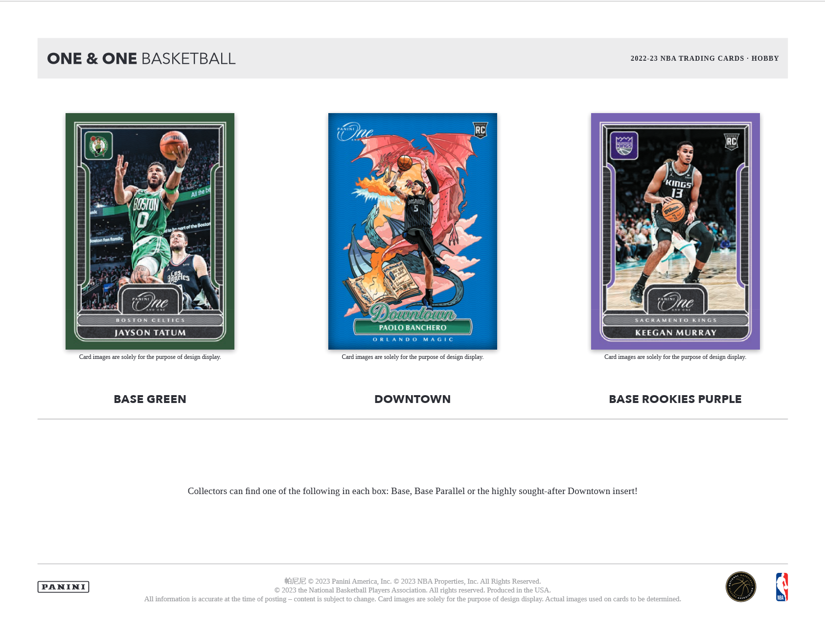 2022-23 Panini One & One Basketball Hobby 10 Box Case