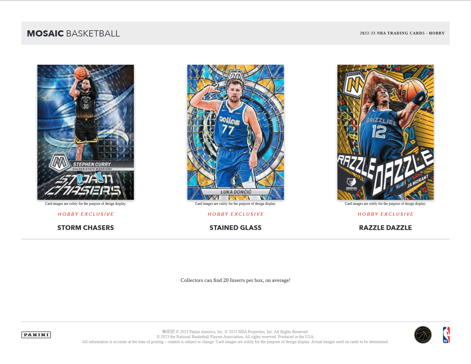 2022-23 Panini Mosaic Basketball Hobby Box