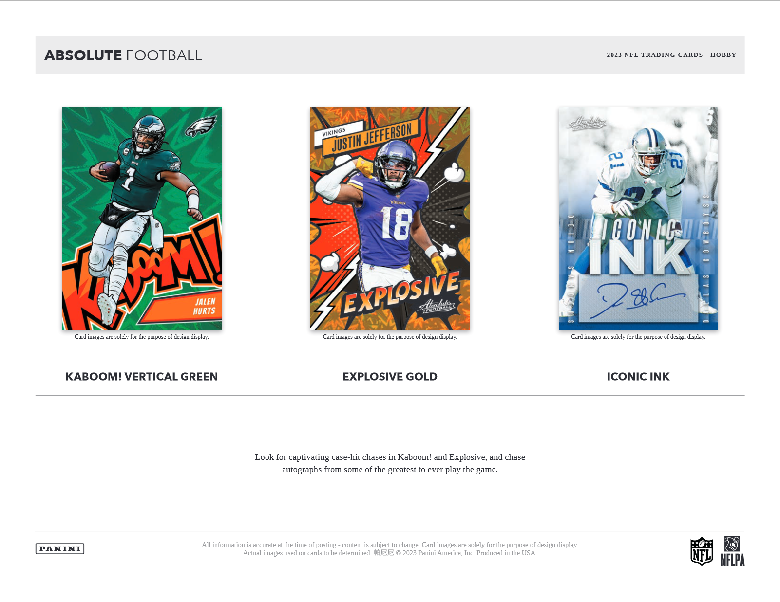2023 Panini Absolute Football Hobby 12 Box Case
