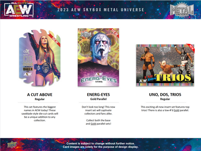 2023 Upper Deck AEW Skybox Metal Universe Hobby 16 Box Case [Contact Us To Order]