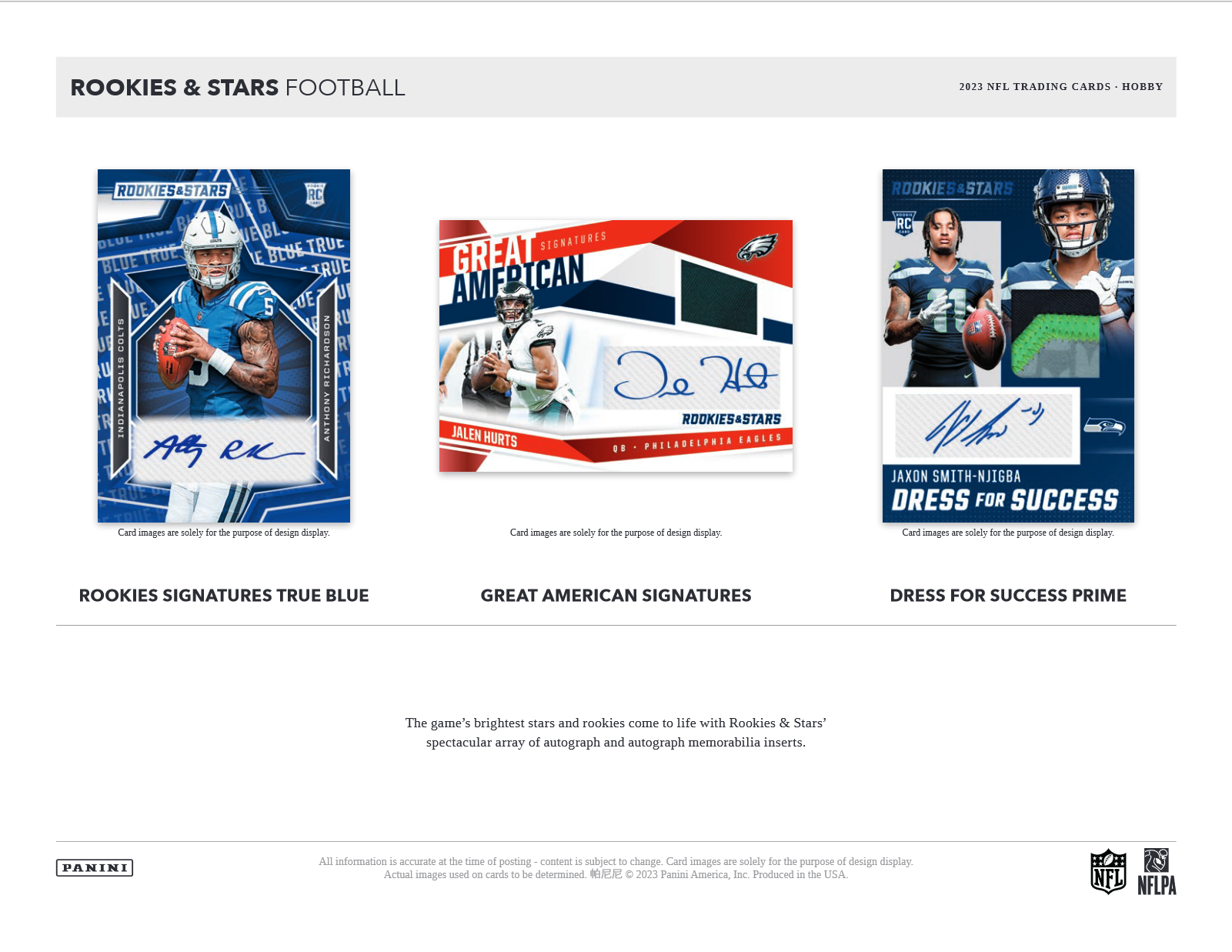 2023 Panini Rookies & Stars Football Hobby Box