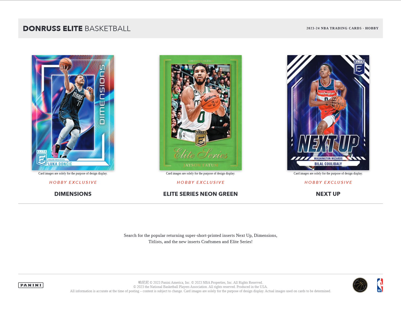 2023-24 Panini Donruss Elite Basketball Hobby Box