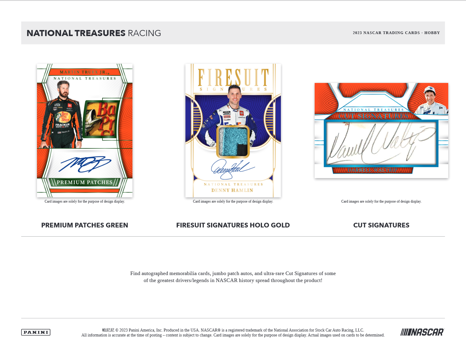 2023 Panini National Treasures Racing Hobby 4 Box Case