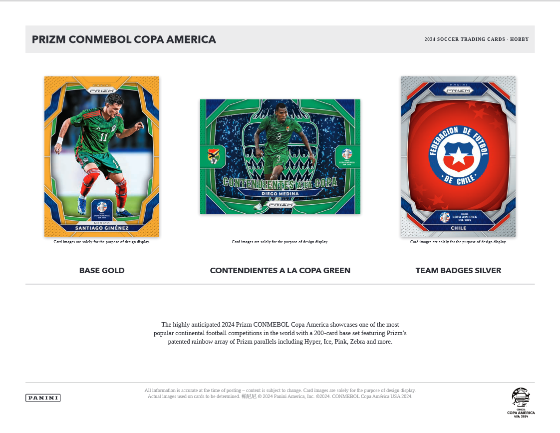 2023-24 Panini Prizm COPA America Soccer Hobby Box