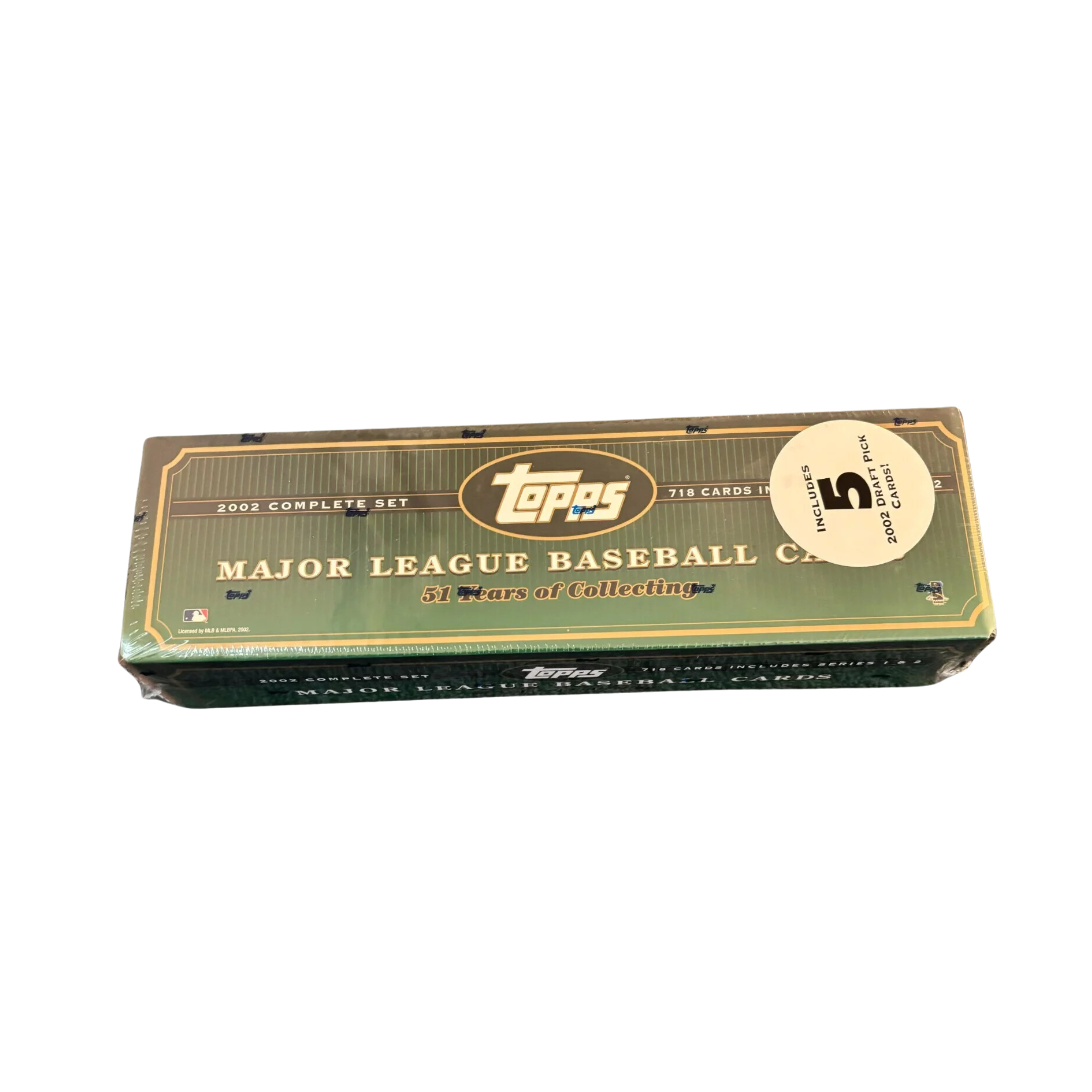 2002 Topps Baseball Complete Set Sealed + 5 Draft Pick Cards