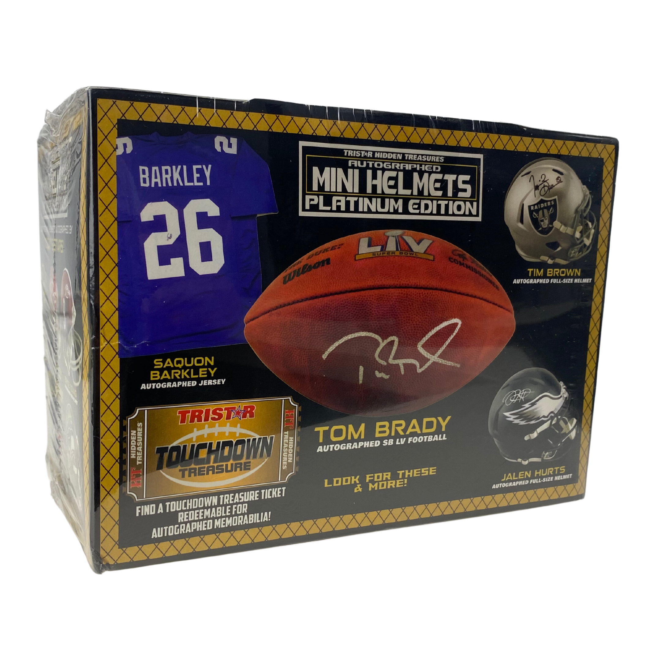 The Adventure Begins  23 Tristar Platinum Auto'd Football MiniHelmets -  The Adventure Begins