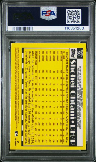 Shohei Ohtani 2025 Topps Silver Pack mojo chrome PSA 9