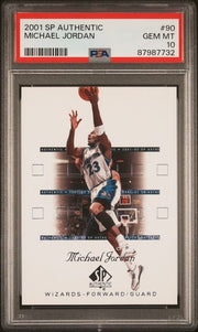 Michael Jordan 2001 SP Authentic #90 PSA 10