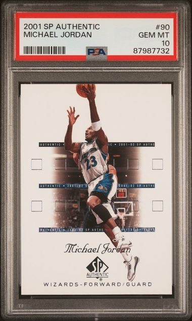 Michael Jordan 2001 SP Authentic #90 PSA 10