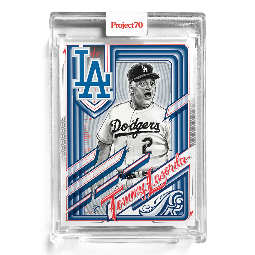 Tommy Lasorda 2021 Topps Project70 by Mister Cartoon #5 - Print Run: 4453