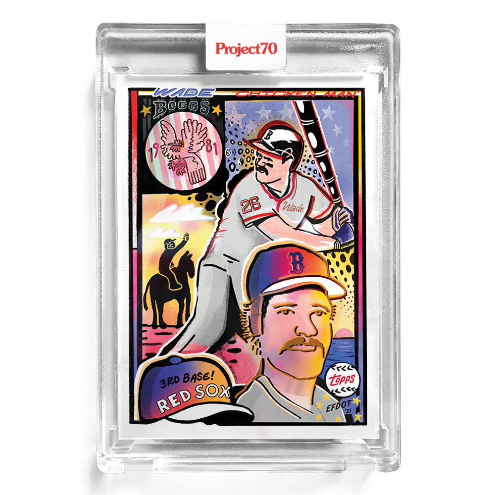 Wade Boggs 2021 Topps Project70 by Efdot #162 - Print Run: 1393