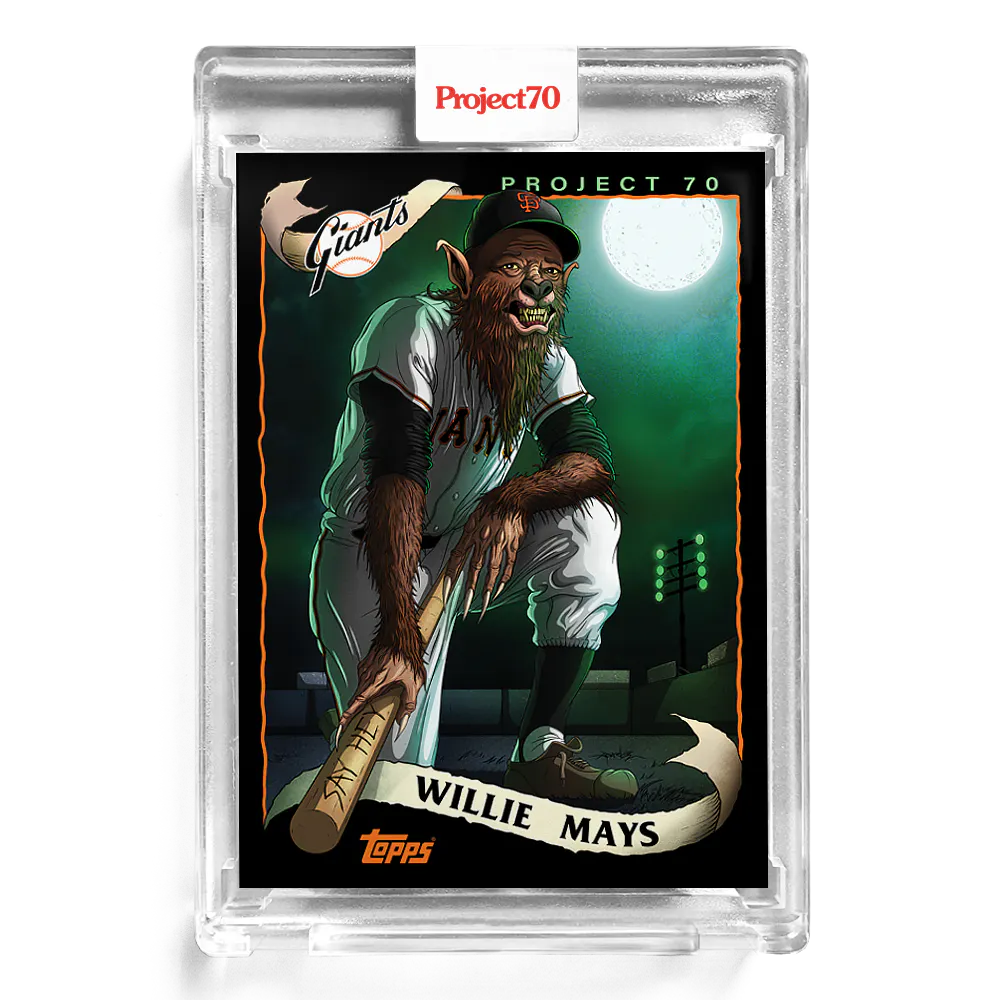 Willie Mays 2021 Topps Project70 by Alex Pardee #176 - Print Run: 9137