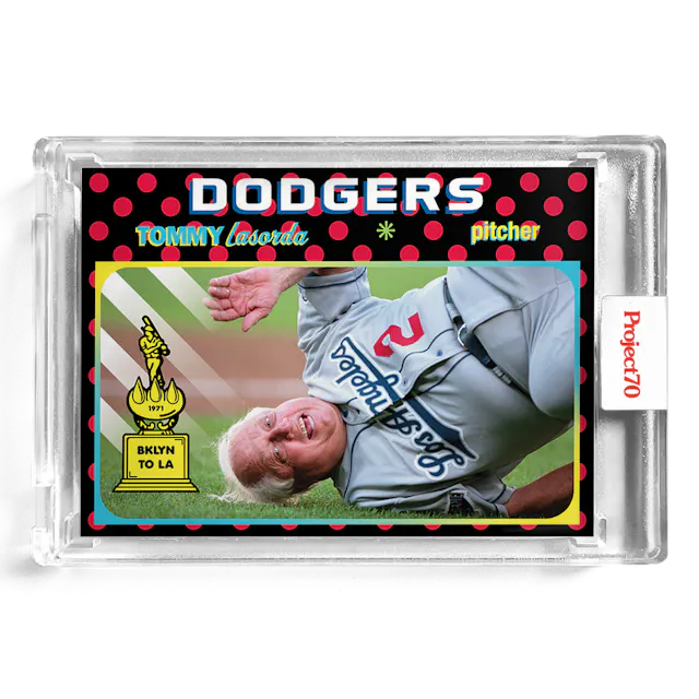 Tommy Lasorda 2021 Topps Project70 by Claw Money #306 - Print Run: 863