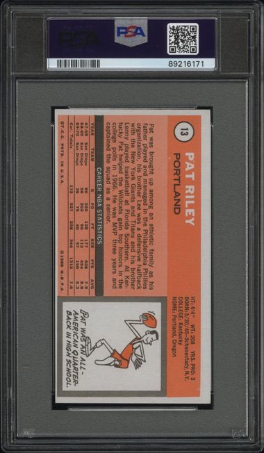Pat Riley 1970 Topps #13 PSA 6