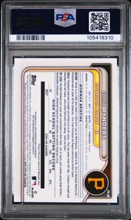 Eddie Rynders 2024 Bowman Draft 1st Bowman Blue Refractor Autograph #'d 124/150 PSA 10