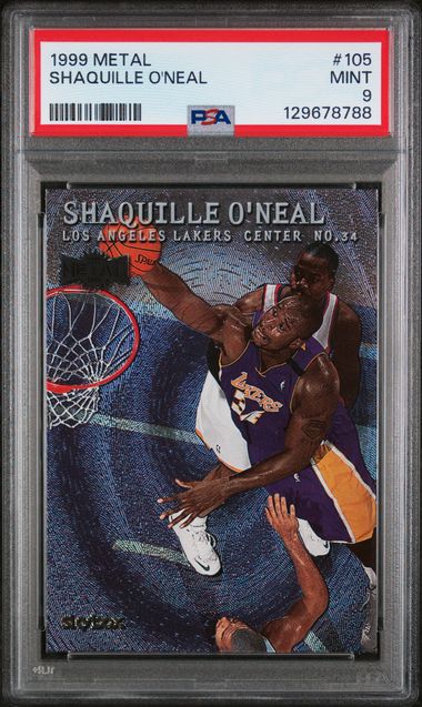 Shaquille O'Neal 1999 Metal #105 PSA 9