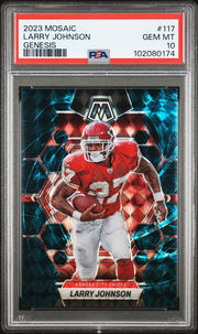 Larry Johnson 2023 Panini Mosaic Genesis PSA 10