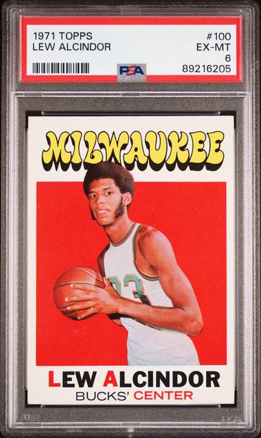 Lew Alcindor 1971 Topps #100 PSA 6