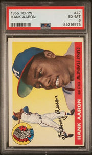 Hank Aaron 1955 Topps #47 PSA 6