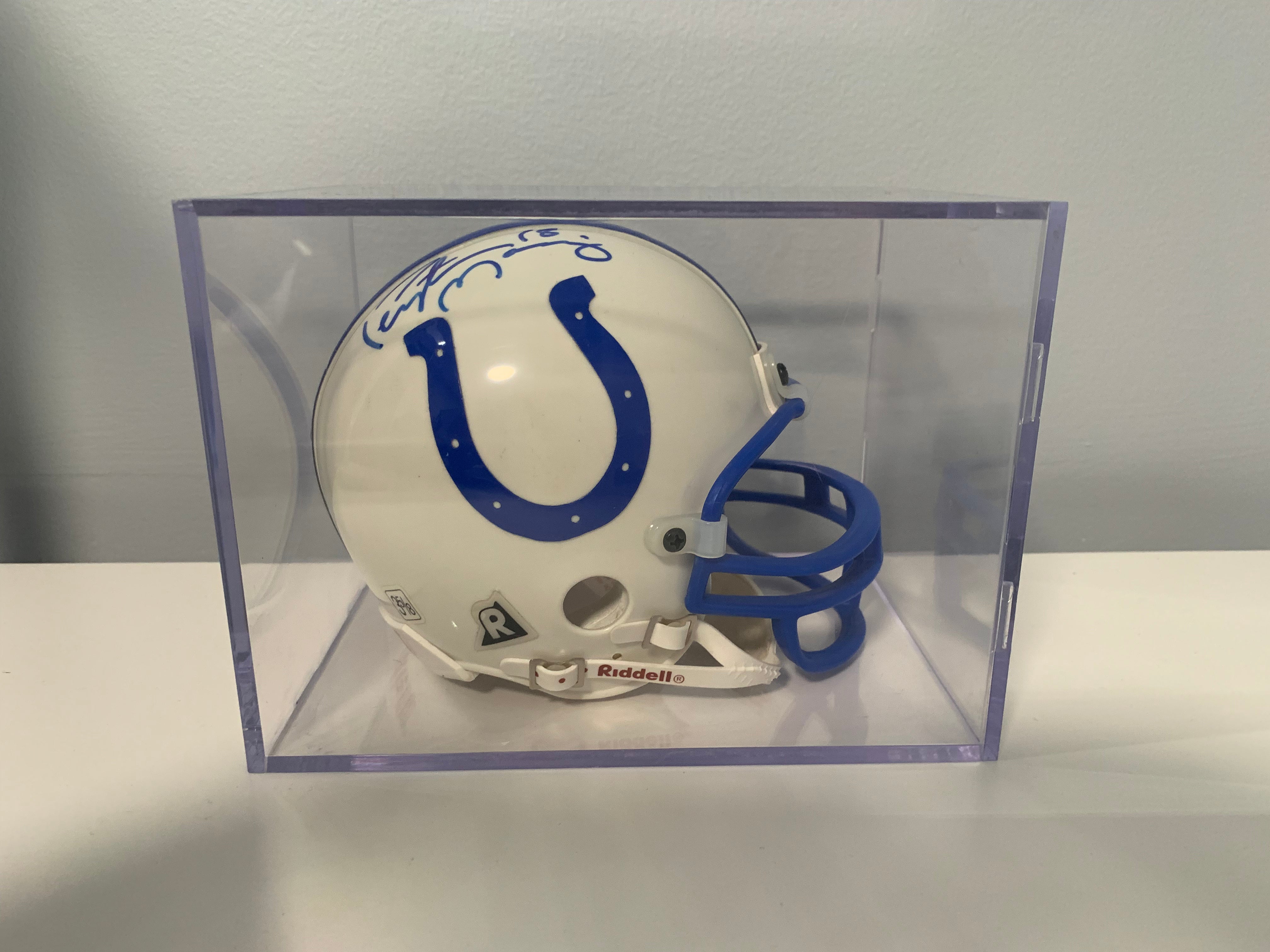 : Peyton Manning Autographed Indianapolis Colts Ice Mini